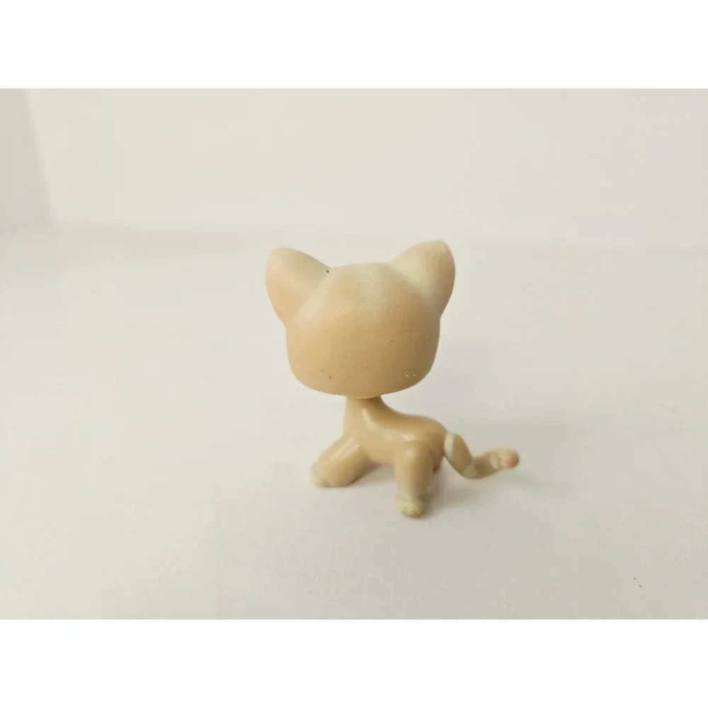 Littlest Pet Shop figure cat shorthair 228 tan striped tail